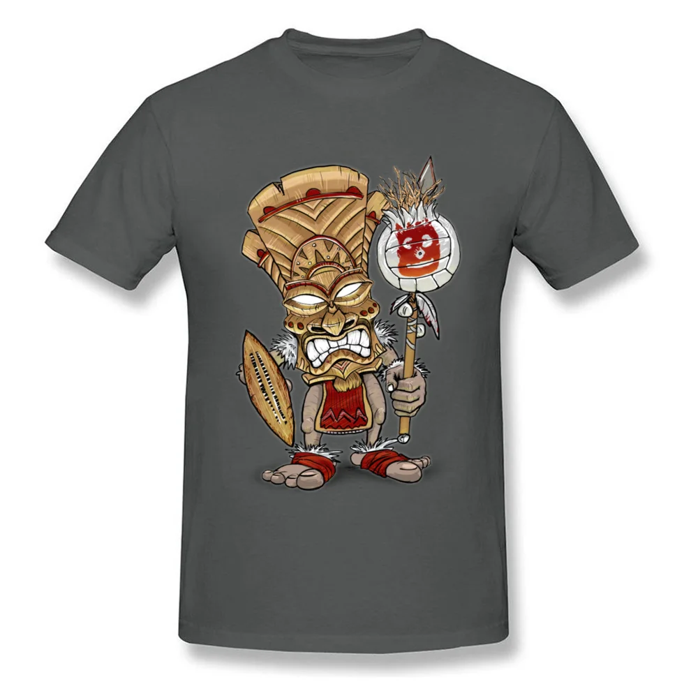 Wilson Warrior Tiki God T Shirts Prevalent Mens ostern Day Tops Shirt 3D Printed Clothing Shirt Round Collar 100% Cotton Wilson Warrior Tiki God carbon