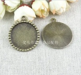 

Free Shipping(A3082) 25mmx25mm knurled bronze Cameo Settings Alloy Cork Base Making Charm Pendant Jewelry Accessories Findings