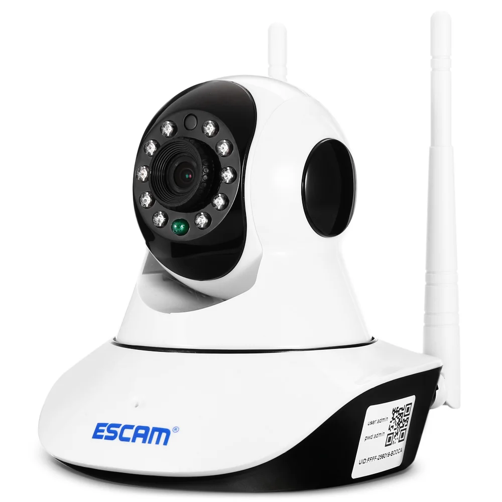 

ESCAM 720P P2P WiFi IP Camera Night Vision Pan Tilt Function Home Security Record Surveillance Baby Monitor Mini CCTV Camera