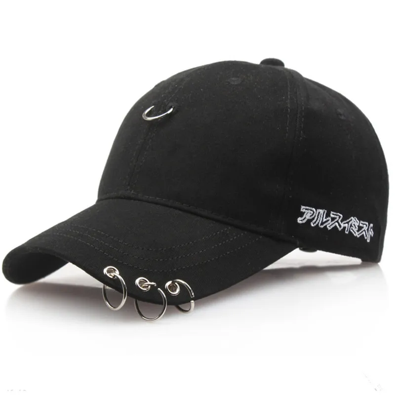 

Mask As Gift Rapper Bboy DJ Kpop Baseball Cap with Three Rings Men Women Hip Hop Popper Locker Dancer Cap Sun Hat