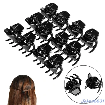 

Girls Women Hair Accessory Styling Plastic Mini Clip Claw Clamp 12Pcs #Y207E# Hot Sale