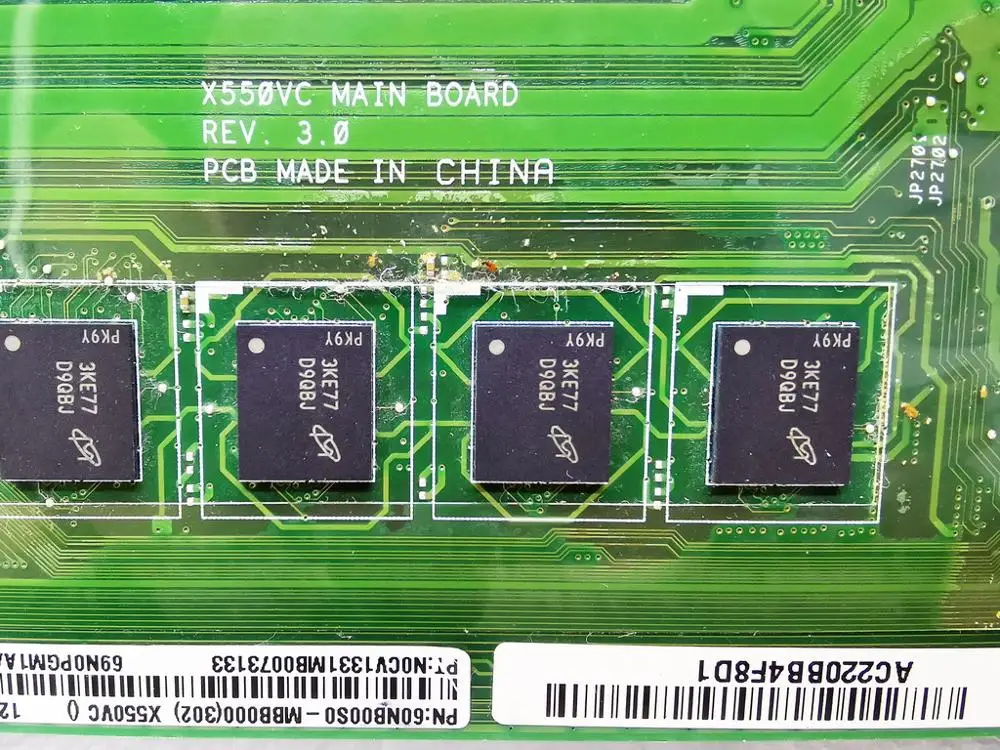  Original for ASUS X550VC laptop motherboard X550VC HM76 4GB GT720M 2GB REV 3.0 tested good free shi