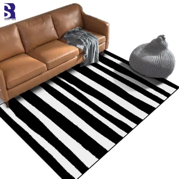 

SunnyRain 1-piece Zebra-stripe Printed Living Room Carpet Bedroom Area Rugs Kitchen Rug Washable