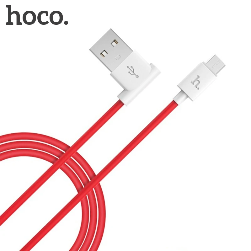 

HOCO 90 Degree Micro USB Cable 2.4A Fast Data Sync Cord Microusb Cable For Samsung Xiaomi Huawei Android Mobile Phone Cables