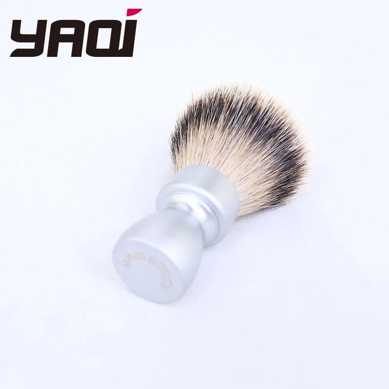Yaqi тяжелая металлическая ручка Silvertip Барсук щетка для бритья волос для мужчин