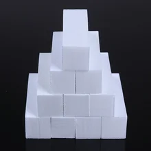 10 pçs conjunto de arquivo de arte do prego cor branca amortecedor de unhas lixar bloco de moagem esponja formulário pedicure unha arte ferramenta kit