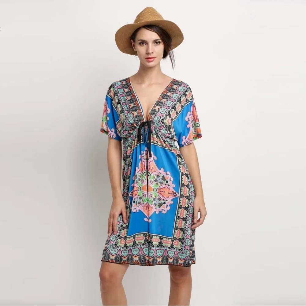 2016 Elegant font b Dress b font Casual font b Women b font Floral Print font