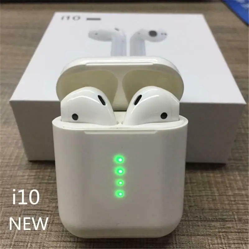 

i10 TWS Bluetooth earphone Mini Wireless Touch control Earphone Earbuds Built-in Mic Charging box with lighting port