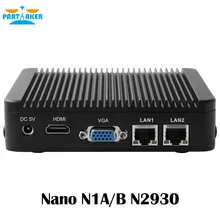 Причастником Celeron N2930 4 ядра Мини-ПК Мини компьютер MiniPC HTPC ТВ коробка с 2 LAN я com