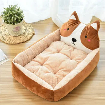 

Cute Animal Cat Dog Pet Beds Mats Teddy Pet Dog Sofa Pet Cat Bed House Big Blanket Cushion Basket Supplies S-XL