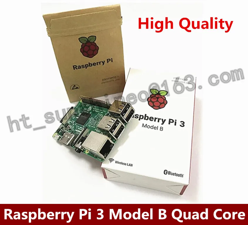 b com Wifi Raspberry Modelo 1 gb Lpddr2 Bcm2837 Originais Quad-core Ras Pi3 3b & Bluetooth pi 3 b
