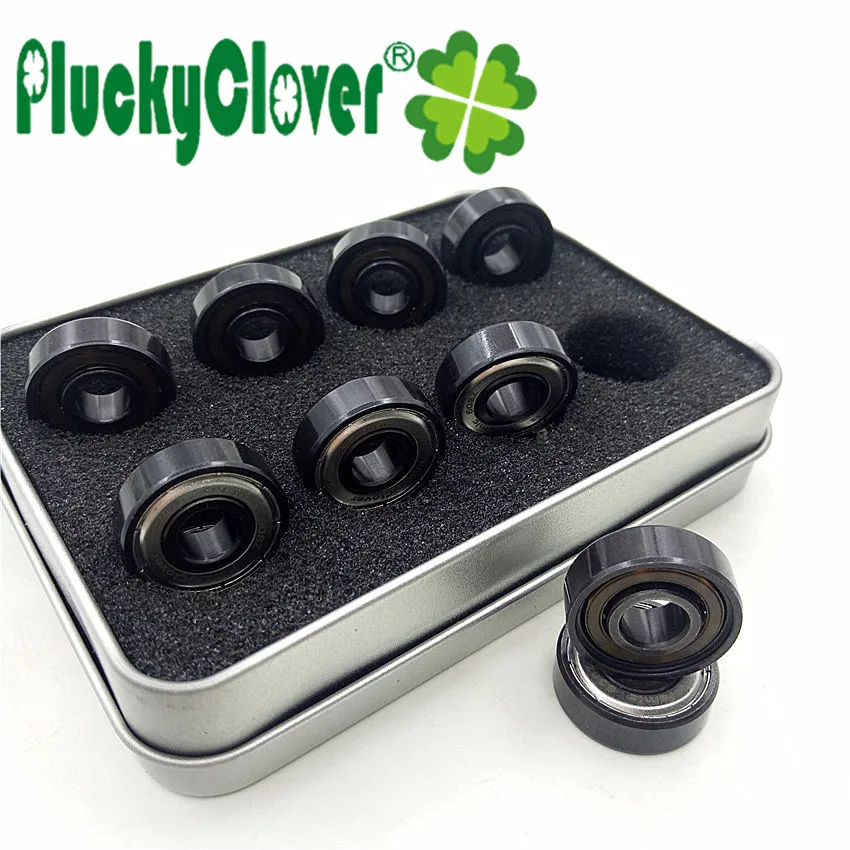 PluckyClover, керамический скейт, соревновательный подшипник 608z Abec11, роликовые коньки, роликовые коньки, скоростные скейты, скутер, скейтборд, подшипник, скейт 608