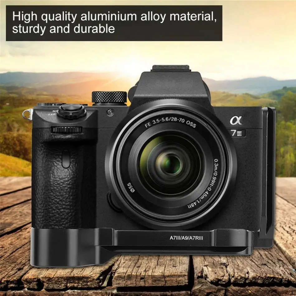 Прочный Quick Release QR Г-образный Камера кронштейн вертикальная рукоятка для sony A7M3 A7R3 A9 Камера s
