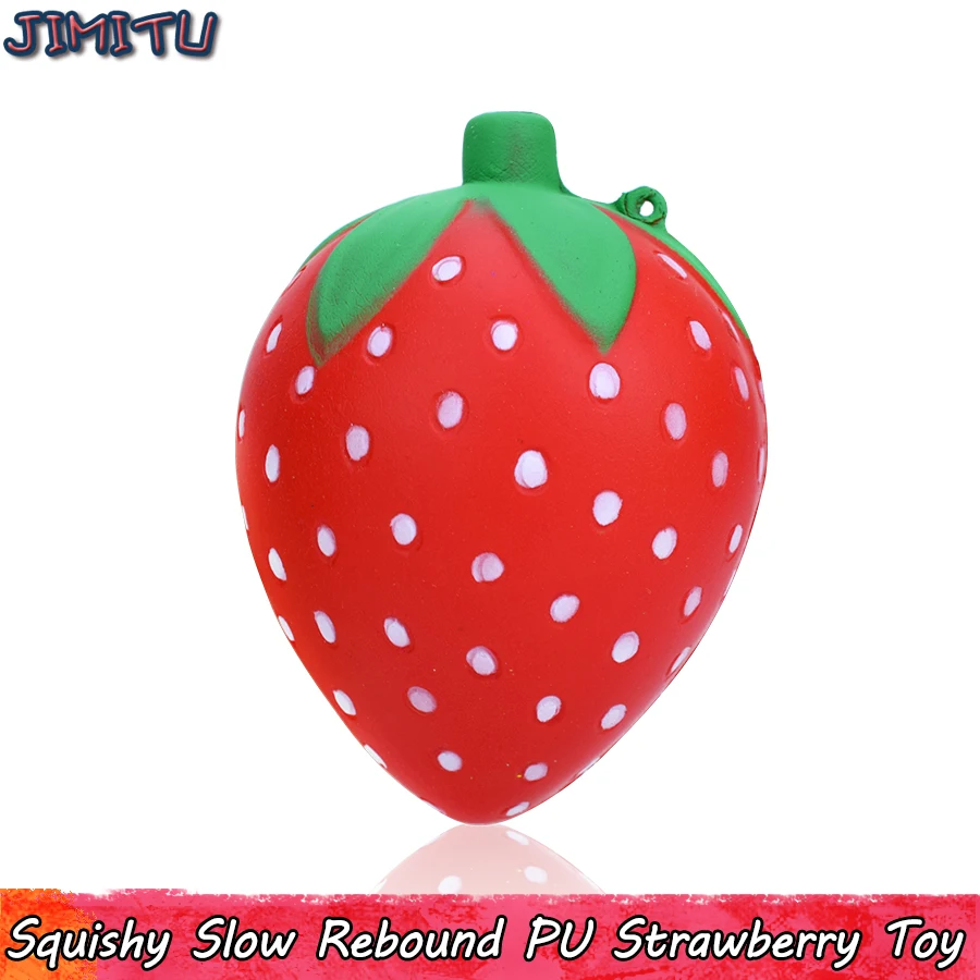 

Strawberry Squishy Toys for Children Lovely Fruit Squishies Slow Rising Anti stress Baby Toys Party Home Decor Pendant Gifts