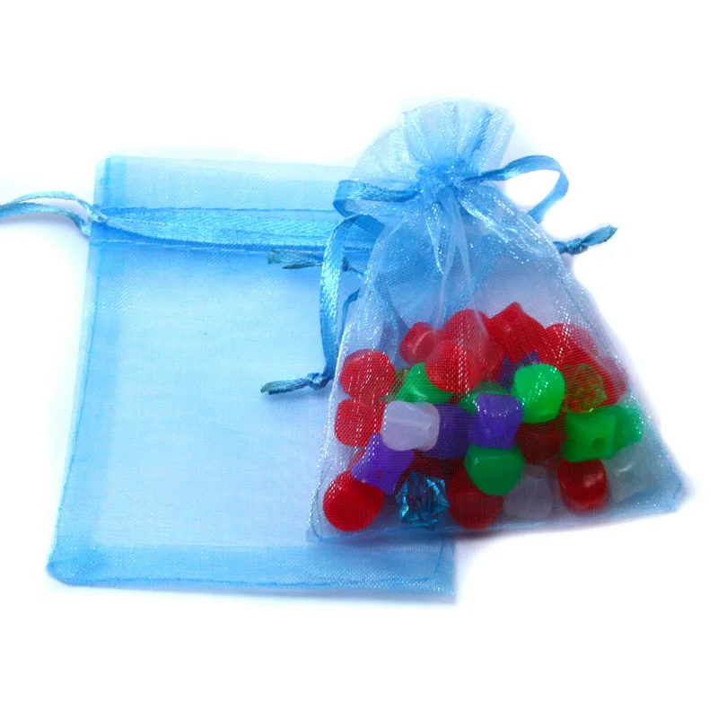 10pcs 7x9 9x12 10x15 13x18cm Drawstring Organza Bags Jewelry Packaging Bags Wedding Party Favor Gift Bags Jewelry Pouches 