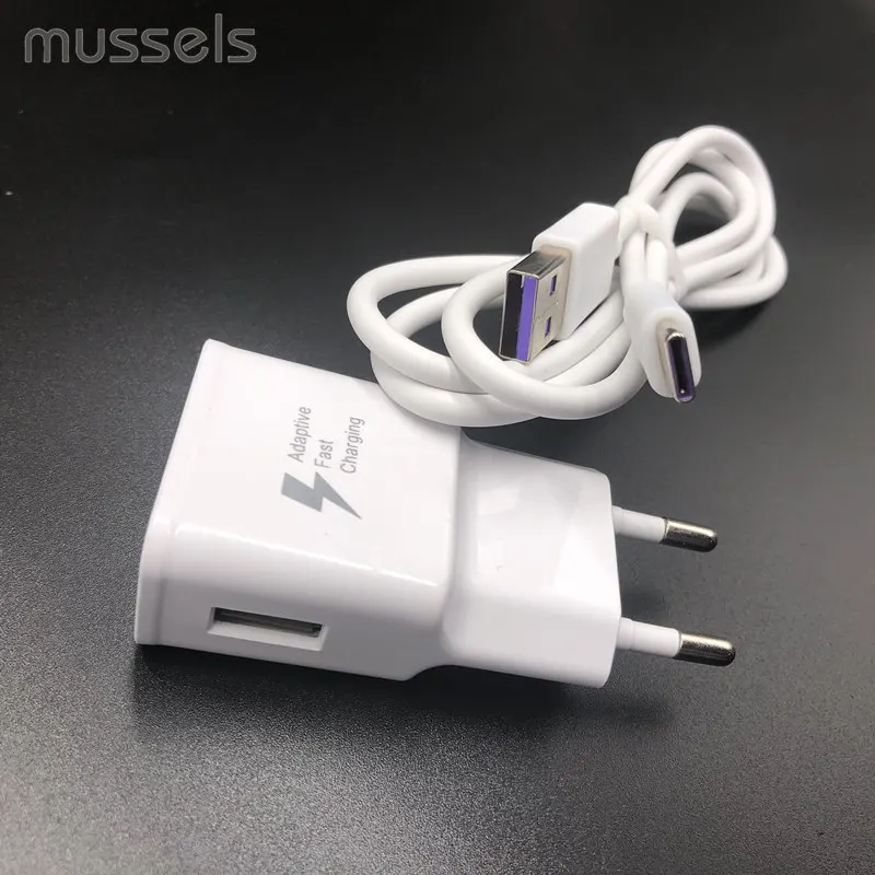 

USB Charger Adapater 5A Fast Charging USB Type C Cable For Samsung S9 S10 Plus Xiaomi 8 9 se lite Huawei P30 Pro EU plug Charger