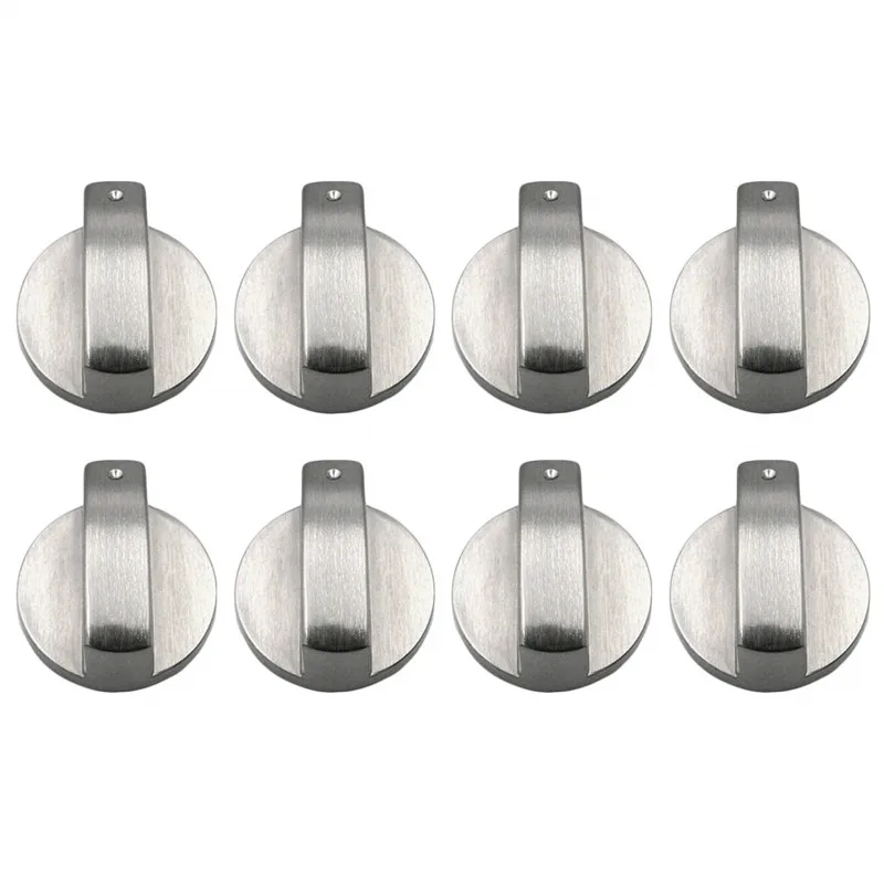 

Zinc alloy Rotary Switch Control Knobs Replacement Accessories for Kitchen Cooker Gas Stove Oven Cooktop (Diameter: 8mm)8 Pcs