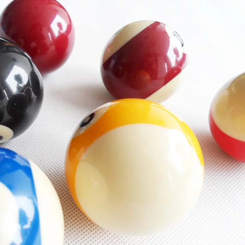 xmlivet 2pcs Single ball 50mm Billiard Pool Cue Balls Resin Nine-ball Balls Billiards accessories