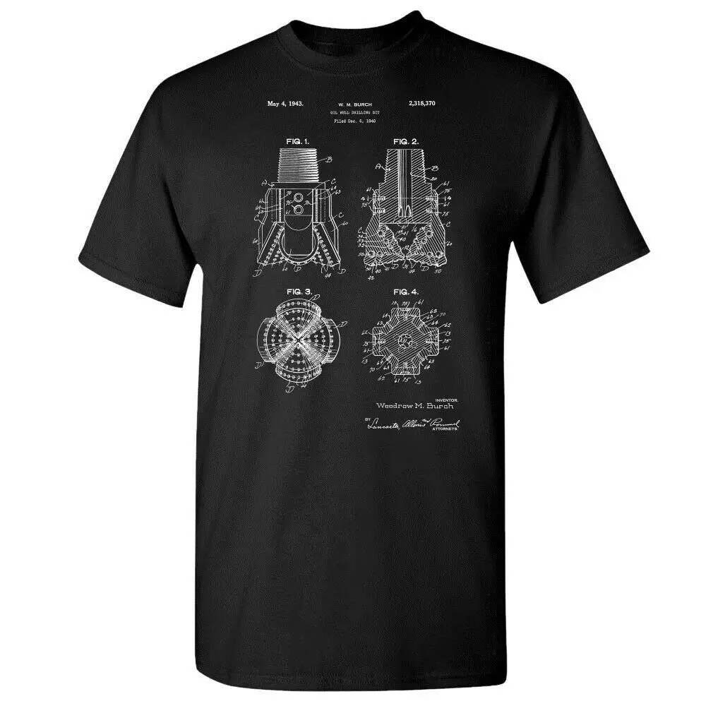 

Oil Well Drill Bit Shirt Roughneck Gift Petroleum Engineer Oil Industry Oil Wife2019 fashionable Brand 100%cotton Printed Round