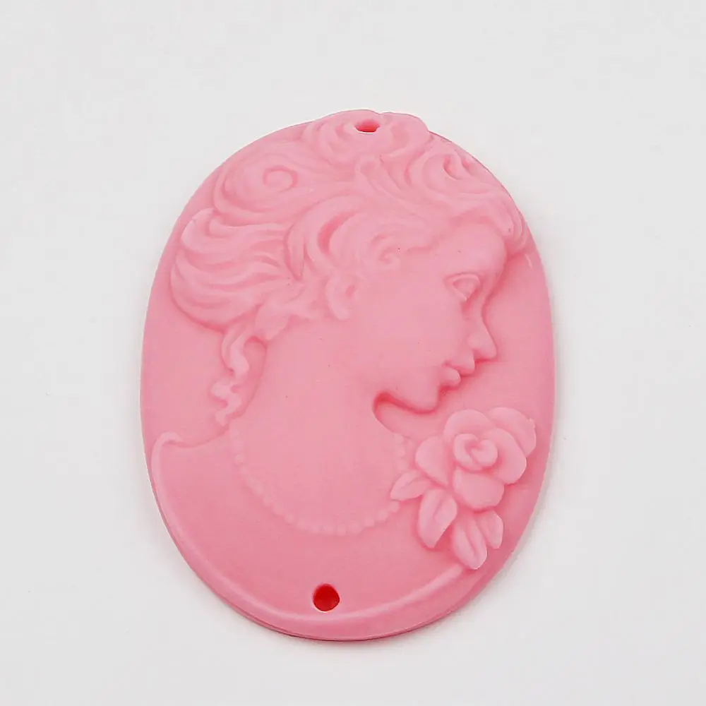 

women face oval shaped cake mold soap chocolate mould Handmade Craft Gypsum Aromaic Pendant Soap Making Silicone Mold
