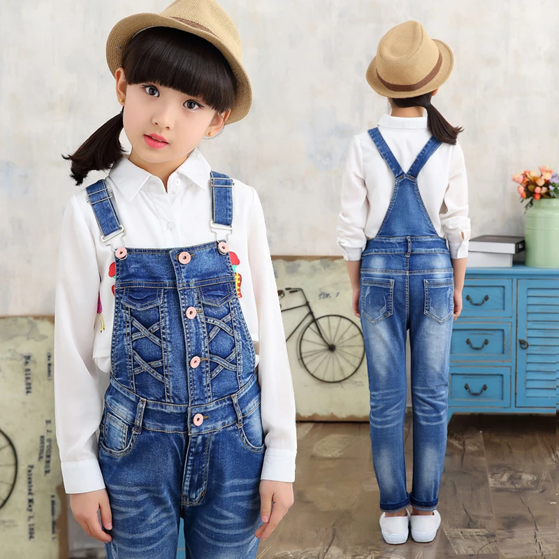 2017 New Kids Denim Overall for Girls Children Autumn Suspenders Pencil Jeans Kids Jumpsuit Girls Denim Overalls High Quality 2017 New Kids Denim Overall for Girls Children Autumn Suspenders Pencil Jeans Kids Jumpsuit Girls Denim Overalls High Quality