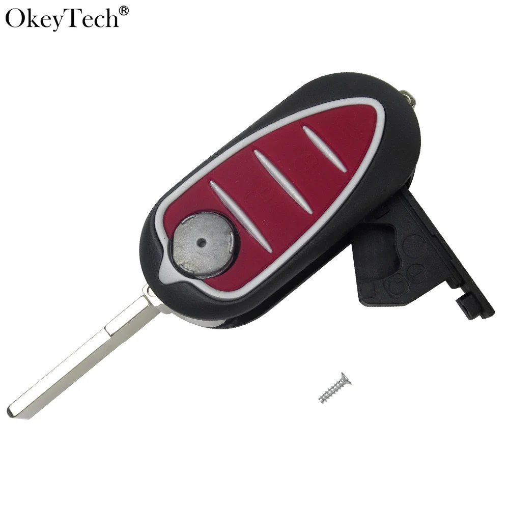 Okeytech 3 кнопки дистанционного бренд Замена Автозапуск чехол складной откидная