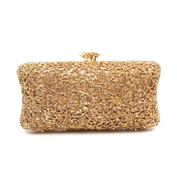 

Luxury women evening party bag African bridal wedding diamonds bag accessories elegant clutches bag simple crystal bag purses