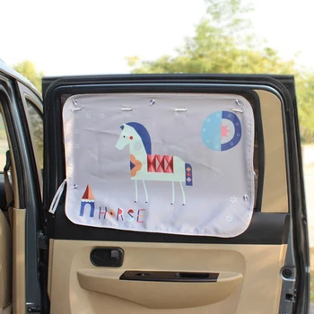 

Universal Car Sun Shade Cover Curtain Suction Cup Cartoon Proof Side Window Sunshade Cover 70*50cm