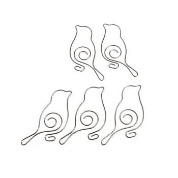

Cute Bird Metal Paper Clips Pin Book Bookmark Memo Clip Office School Stationery