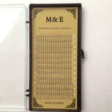 M& E 6 лотков/лот оптом профессиональные инструменты для макияжа поддельные норковые ресницы 3D 0,07 мм 12 рядов натуральный шелк Длинные ресницы