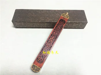 

Mahogany red wood crafts sandalwood incense incense box lying incense censer hollow line manufacturers,