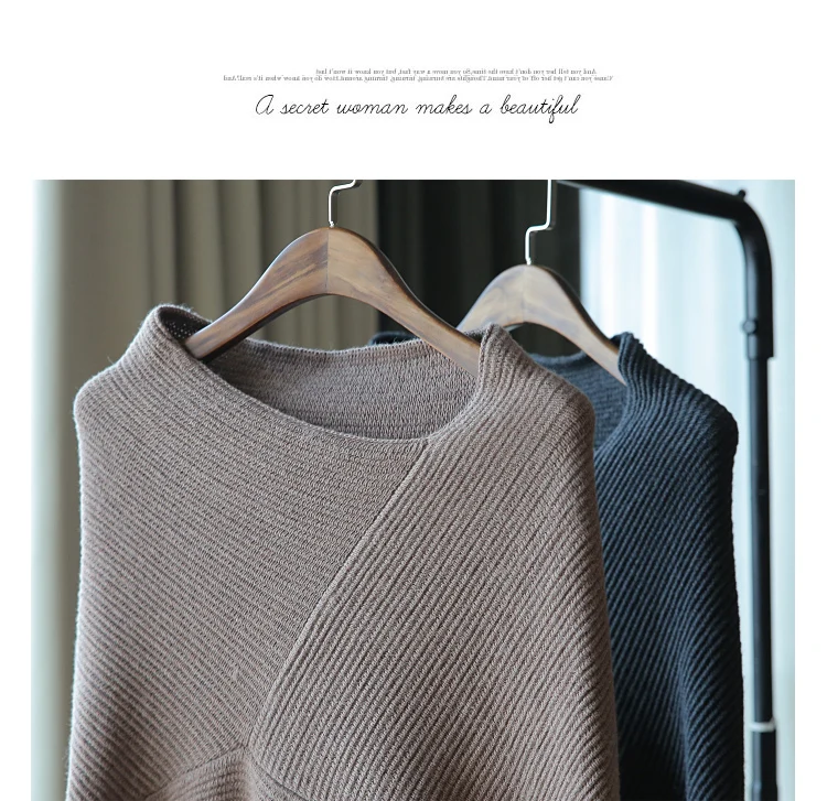 2018 Осень Новый женский свободный Модный пуловер женский длинный рукав джемпер свитер