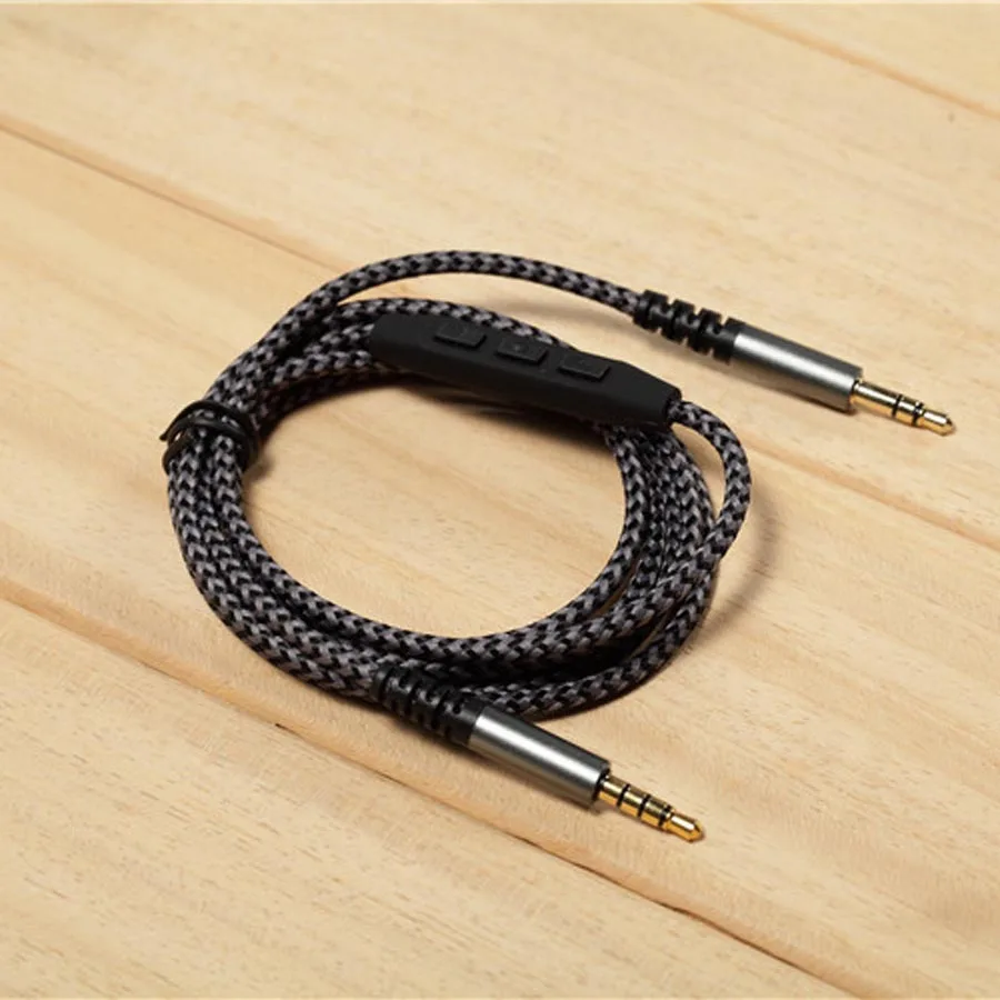 

High Quality AUX Audio Cable 3.5 Male To Male Jack Stereo Cable for V-MODA Crossfade M-100 LP LP2 M-80 Headphone with Mic