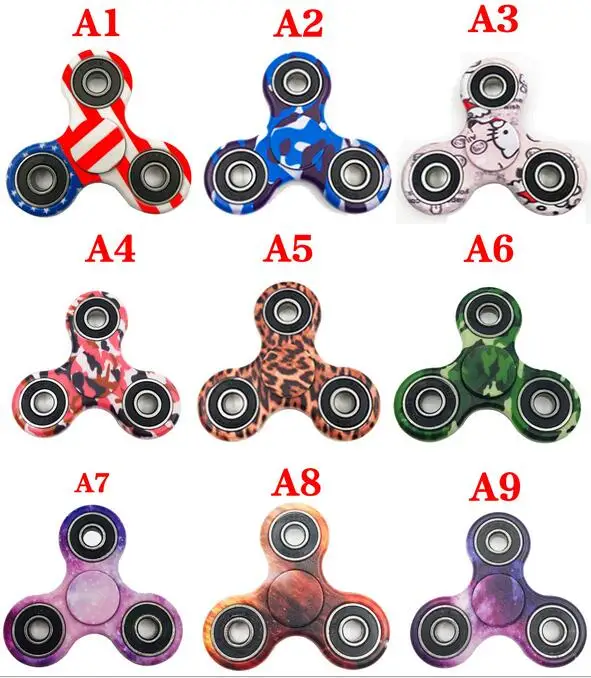 

9 colors Triangle Gyro Fidget  Spinner Plastic EDC Hand Spinner  Autism/ADHD Anxiety Stress Relief Focus Toys