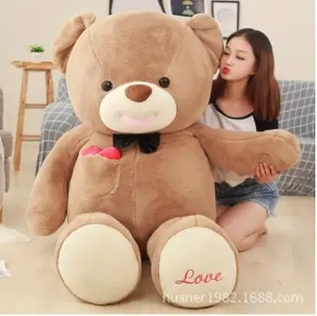 

120cm Giant Teddy bear doll plush toys Stuffed Animals Bear Dolls with Love Toys for girl Birthday Gifts