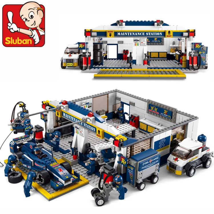 

Sluban Building Blocks Compatible with Lego B0356 741P Models Building Kits Blocks Toys Hobbies For Chlidren