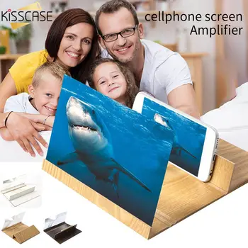 

12 inch Screen Magnifier Wood 3D Enlarged Screen Bracket For Mobile Phone Video Screen Magnifier Amplifier Projector Stand