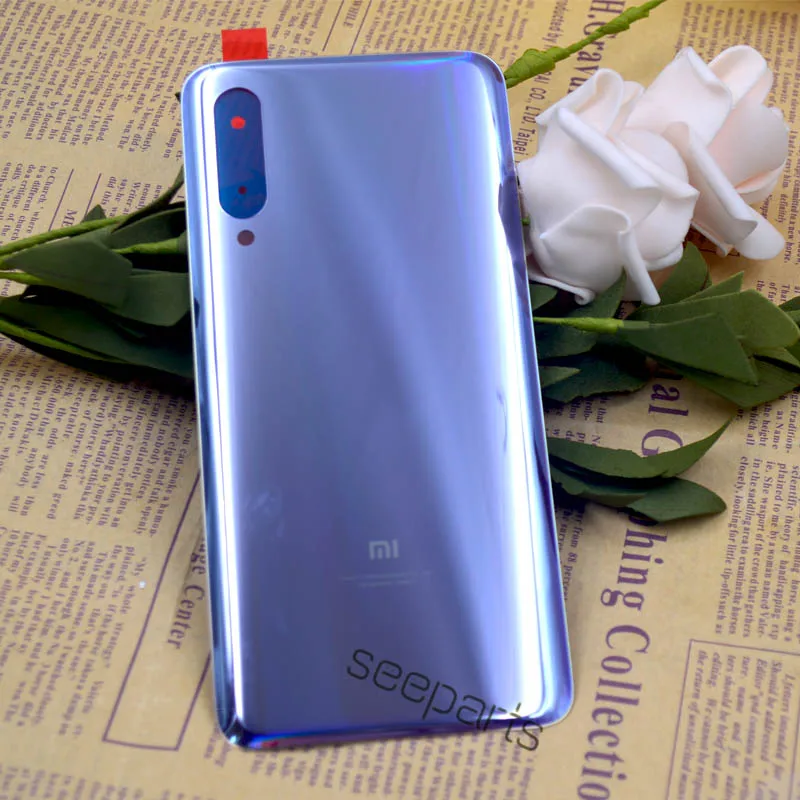 Для xiaomi mi 9 Задняя крышка батареи задняя дверь Корпус чехол стеклянная панель mi 9 Замена для xiaomi mi 9 крышка батареи