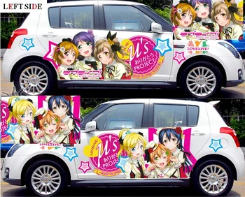 

LEFT SIDE Car Stickers 2PCS Car Decoration Japanese Anime Sticker Refit Accessories Whole Waterproof Vinyl Car Styling Sticker
