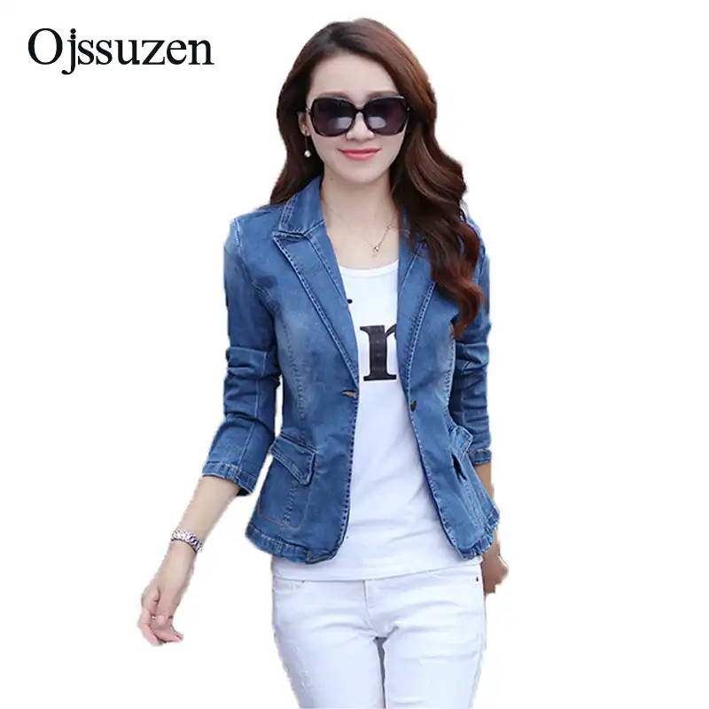 blue jeans jacket for ladies