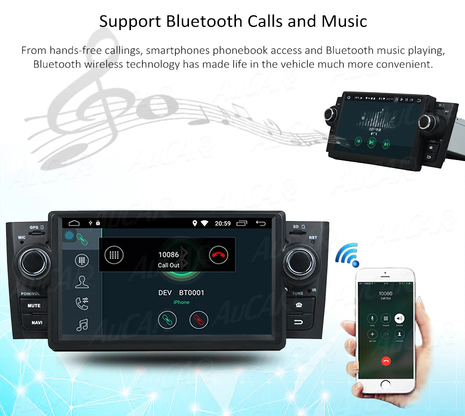 Cheap Android 8.0 Car DVD Player for Fiat Linea Grand Punto Car GPS Multimedia System HD Bluetooth Radio WIFI FM AM RDS 4G AUX 1 Din 13