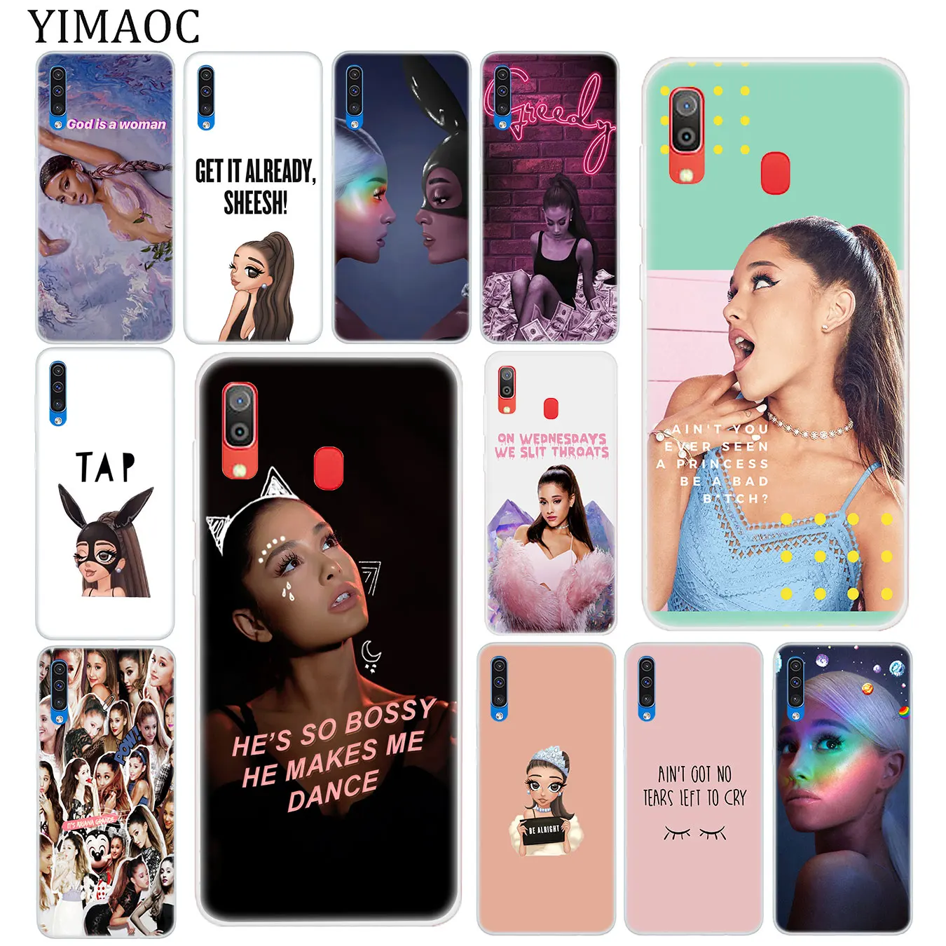 

YIMAOC Ariana Grande Soft Silicone Case for Samsung Galaxy A70 A60 A50 A40 A30 A20 A10 M10 M20 M30 M40 Phone Cover