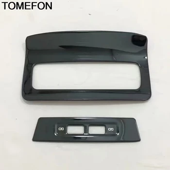 

TOMEFON For Skoda Karoq 2017 2018 2019 Rear Armrest USB Charing Panel Moulding Cover Trim Interior Accessories Stainless Steel