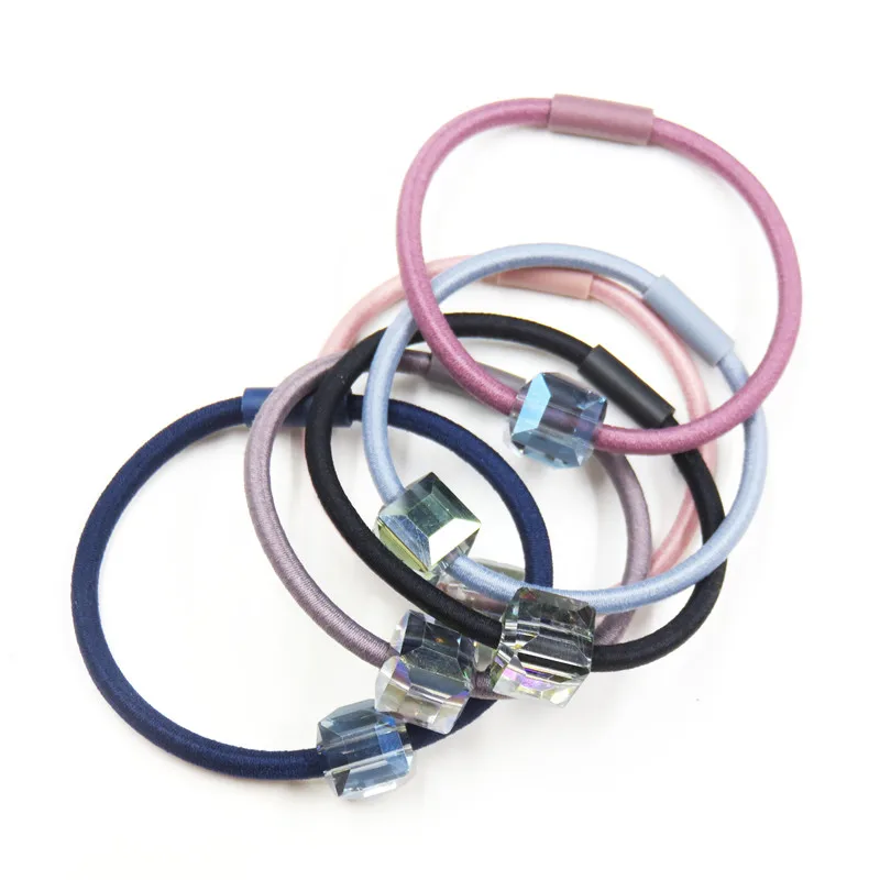 

1PCS Creative Crystal Elastic Hair Bands For Girl Bohemian Headband Scrunchy Korean fashion Kids Hair Accessories For Women