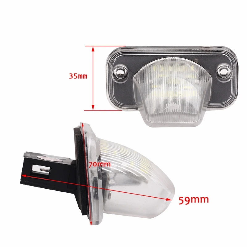 MALUOKASA 2x безошибочный 18 SMD светодиодный светильник номерного знака Лампа авто
