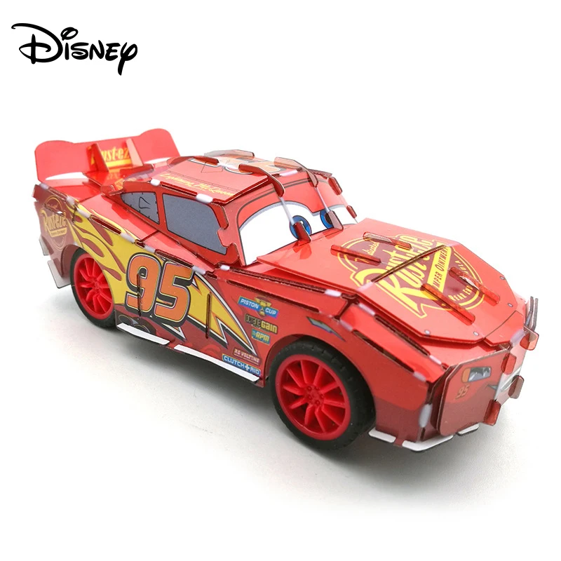 Disney Racing Story 3D Power Puzzle Новая Большая двойная задняя сила может запускать пазл для