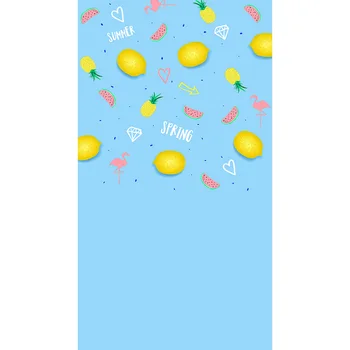 

Vinyl Photography Backdrop Lemon Fruit Newborn Birthday Party Children Backgrounds for Photo Studio SZ-3