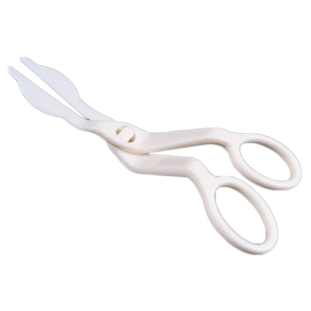 New Kitchen Bakeware Cream Roses White Plastic Decorating Scissors For