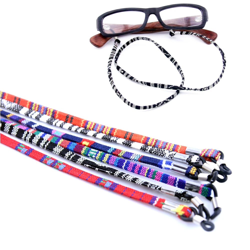 Retro eyeglass necklace strap cotton neck string cord retainer strap