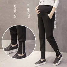 Высокое качество Весна Новые корейские штаны-шаровары для беременных женщин, женские тренировочный штаны для беременных